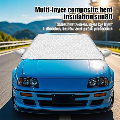 Cubierta de sunshade para automóvil que evita el volante caliente por el sol 2