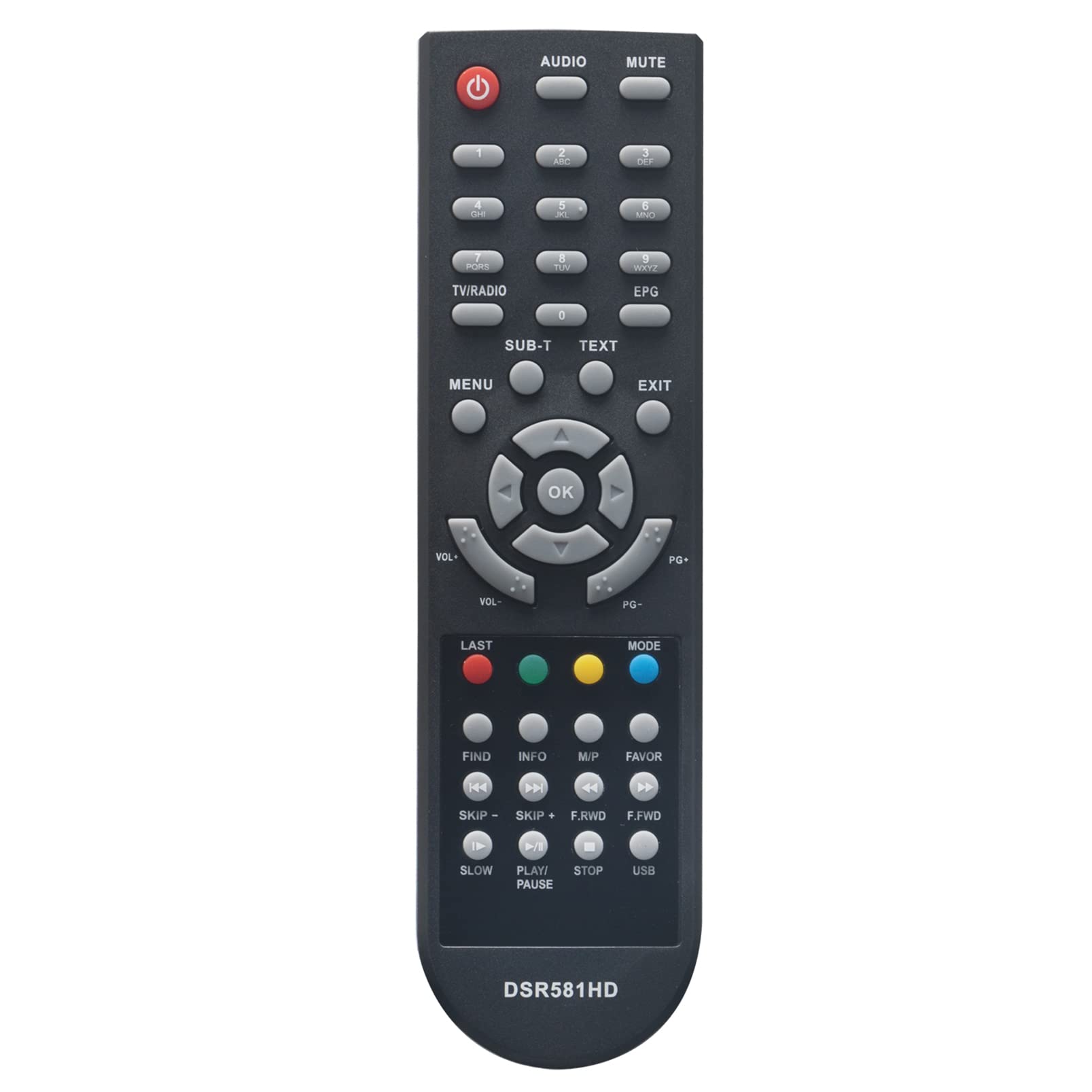 ALLIMITY Replace Remote Control fit for Schwaiger Lano Telefunken Skymaster Opticum Dsr-581-HD-011 Dsr-581-HD-PVR Dsr-601-HD Dsr-602-HD Dsr-690-HDPL Dcr-600 TF-6000-HD+ Dxh-30 Dxh-40 Dxh-9000 X100