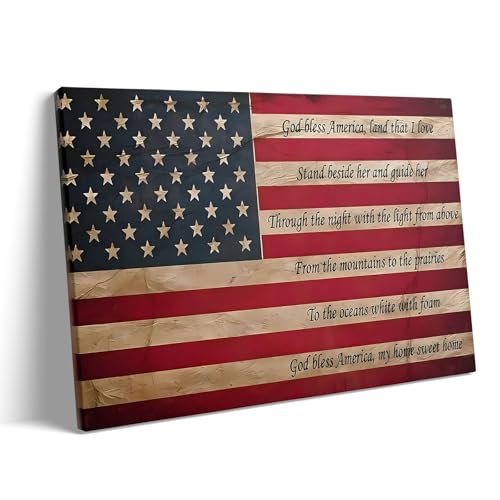 Memorial Day Canvas Wall Art Decor Framed Painting