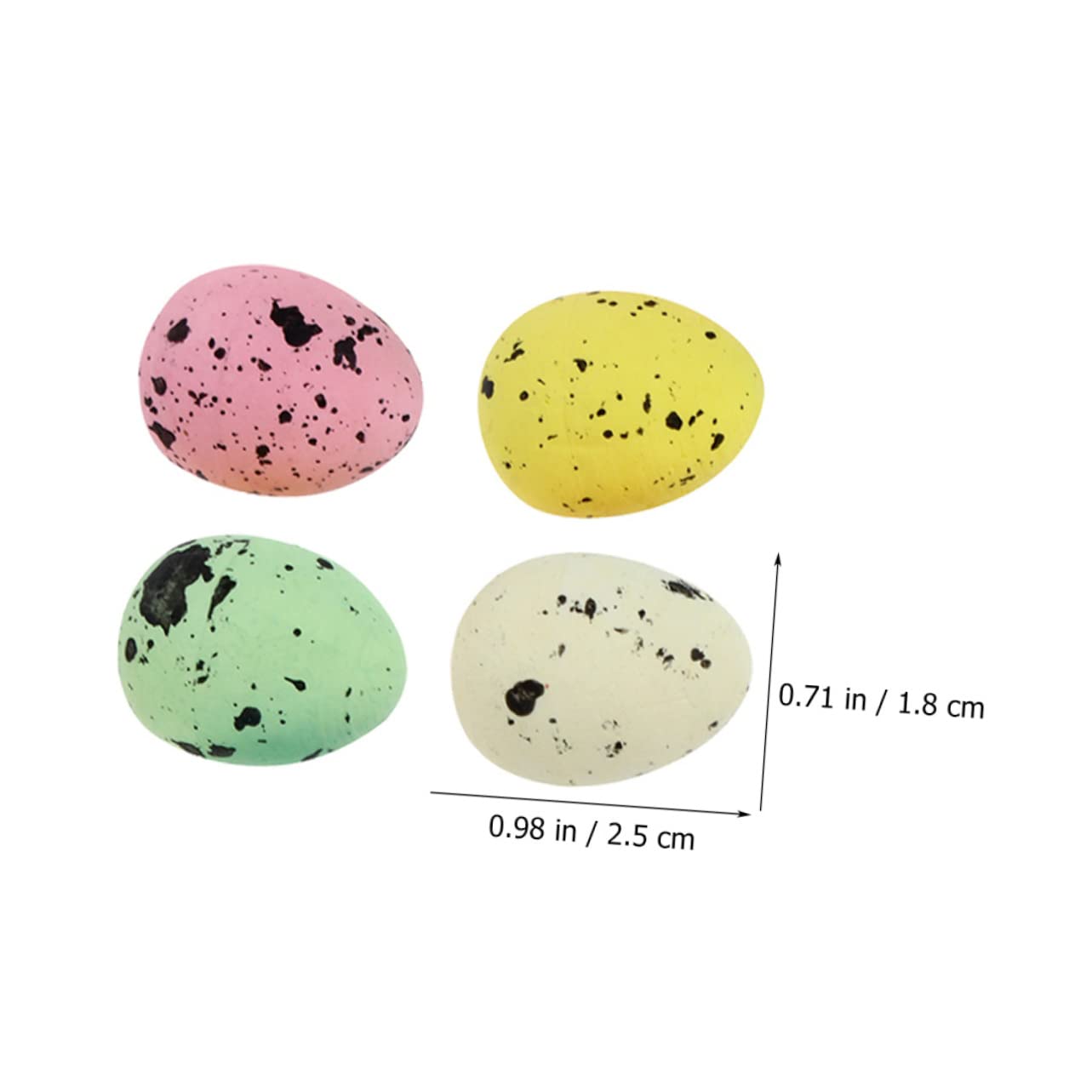 3 Set di Decorazioni Pasquali Allingrosso Set Leggero Finto Uova di Pasqua Imitazione Colorate 200 Pezzi * 3