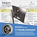 Tupavco TP511 WiFi Panel Antenna 2.4GHz (20dBi) Outdoor Directional (2400-2483 MHz) Wireless Network Signal (Pole Mast Mount) Weatherproof High-Gain Long Distance Range (N-Female Connector)