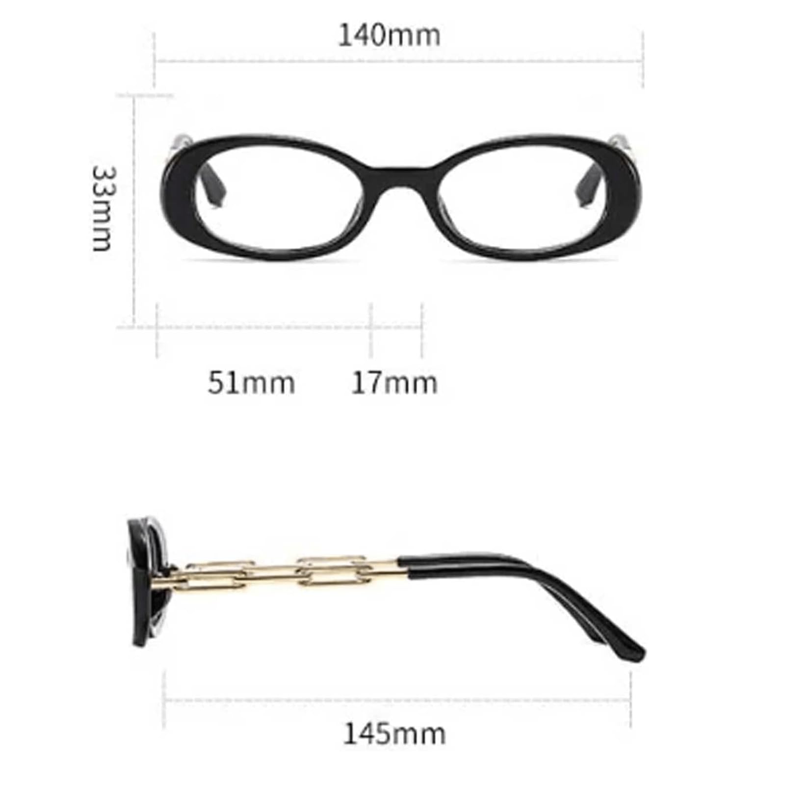 Elipsa oprawki okularów małe damskie oprawki do okularów Anti Blue Light Retro męskie oprawki okularów 140 mm * 145 mm ramka na okulary, różowa