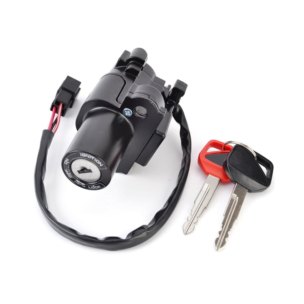 Tapa de Combustible, Interruptor de Encendido, Cerradura de Asiento con Kit de Llave Compatible con XL125V 2001-2006 35010-KPC-640 17620-KPC-641