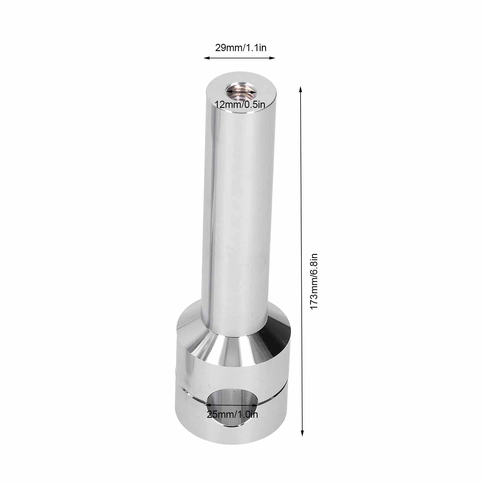 KIMISS Abrazaderas para Elevadores de Manillar de 25 Mm, Kit de Adaptador de Abrazadera de Montaje de Elevadores de Barra de Manillar de Aleación de Aluminio para Motocicleta (cromo)