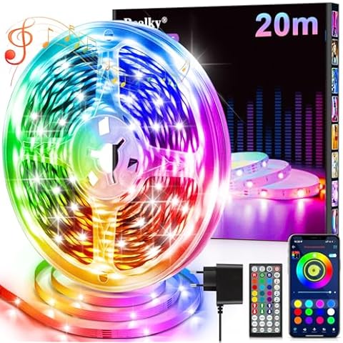 Ruban LED, 20M Flexible RGB Bande LED Decoration Chambre Cover