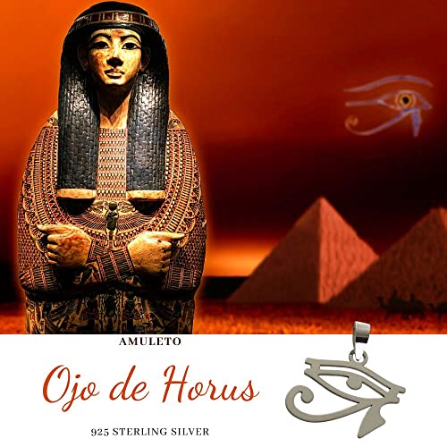 Pendentif œil d'Horus en argent sterling 925 véritable - 5