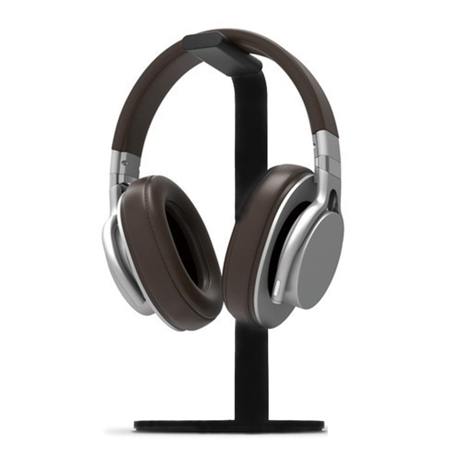 Shangguanyun456 Black Headphone Stand Universal Headphone Stand Gaming Headset Holder And Earphone Featuring A Sturdy Aluminum Alloy Body, Rubber Feet And Solid Base(Black)