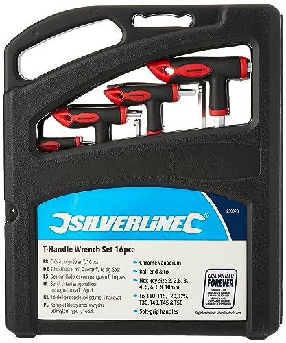 Silverline 250028 - Set brugole, con testina