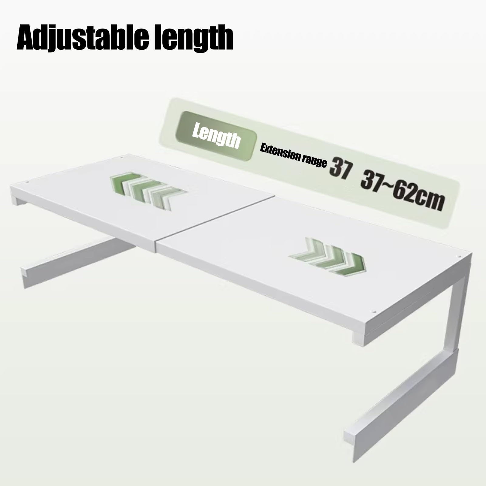 Estante Para Lavadora y Secadora, Estante Extensible Para Encimera de Lavadora y Secadora, Soporte de Almacenamiento de Metal Para Colocar Encima de La Lavadora y Secadora(Wit)