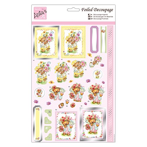 Anita's Foiled Decoupage - Teddy Dress Up