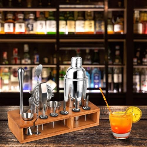 Set coctelera acero inoxidable 14 piezas miniatura 2