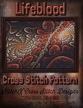 Paperback Lifeblood Cross Stitch Pattern Book