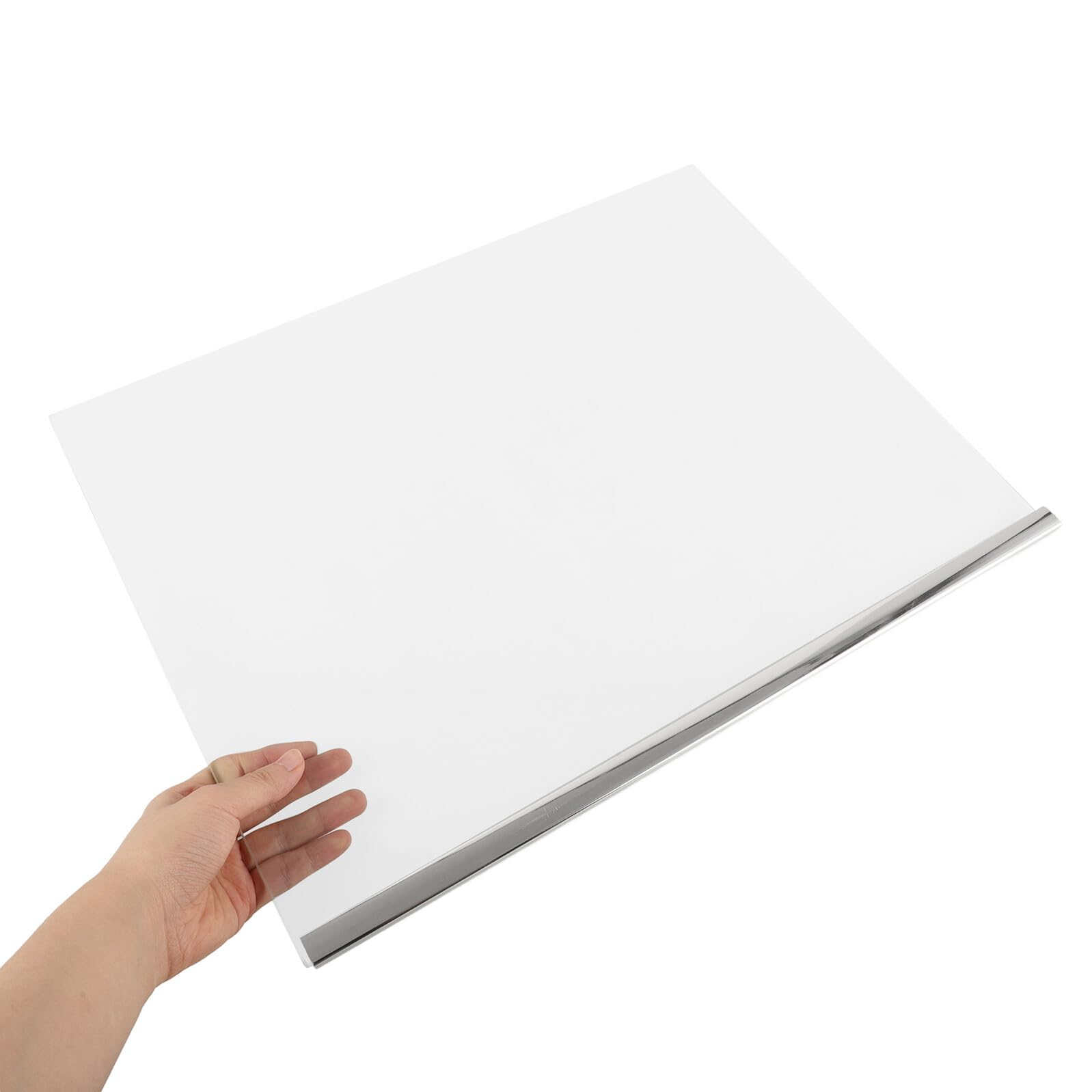 Étagère Verre Trempé 430X320 MM Rebord Renforcé, Plateau Transparent pour Rangement Frigo, Compartiment Réfrigérateur, Accessoire la Cuisine Pratique