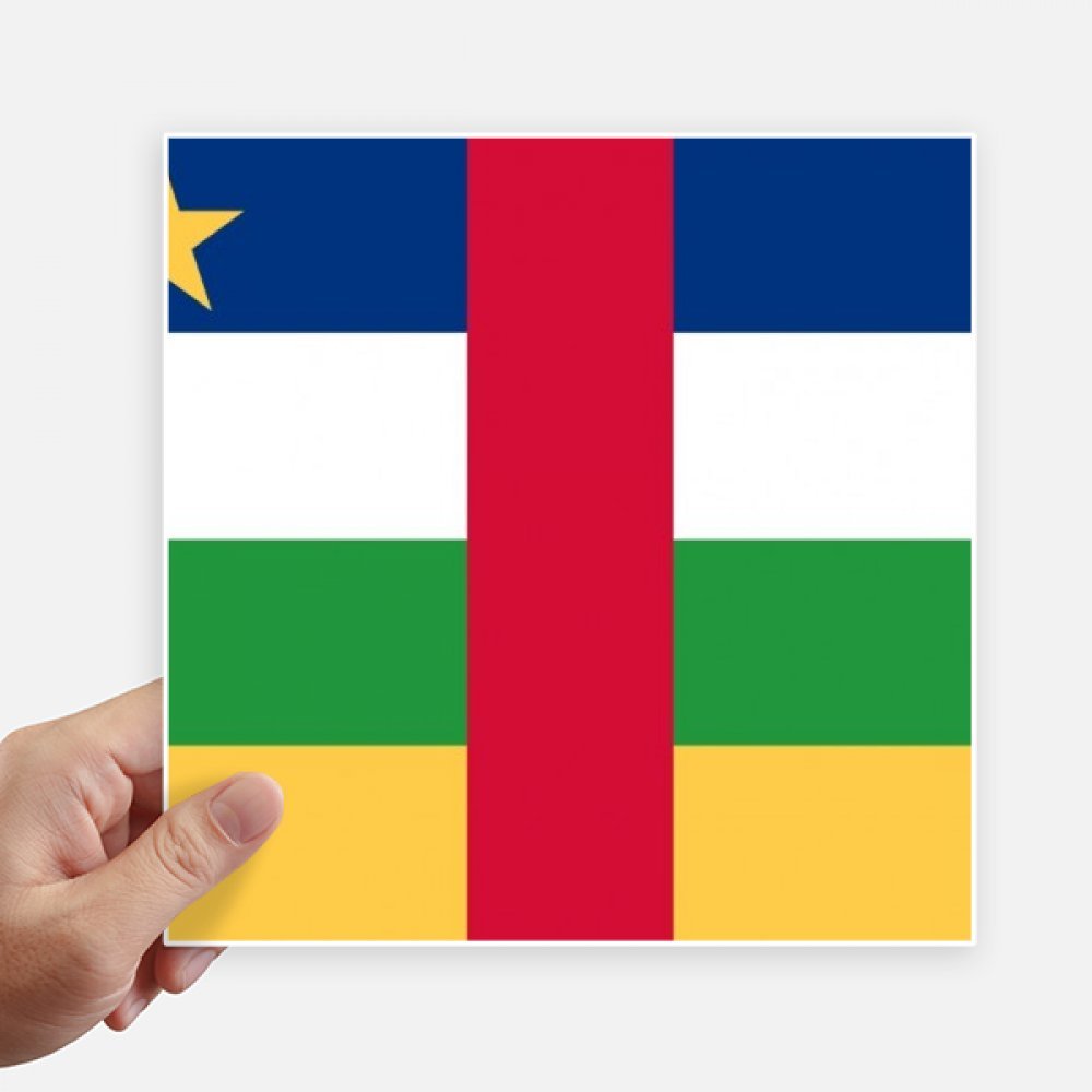 Sticker drapeau Centrafrique 20cm pour décorer votre chambre et retrouver votre valise