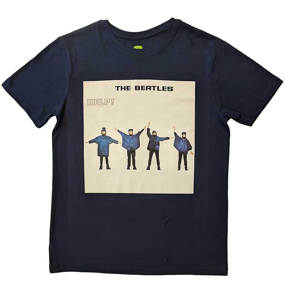 Paradiso Clothing Unisex Blue The Beatles Help! Album Cover T Shirt - Xl