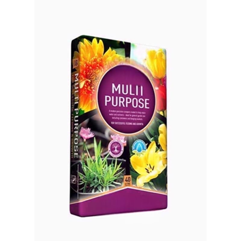 “Organic Multi-Purpose Compost with Growth-Boosting Nutrients – Supports Healthy Soil, Plants, and Lawn Growth" (40 L)