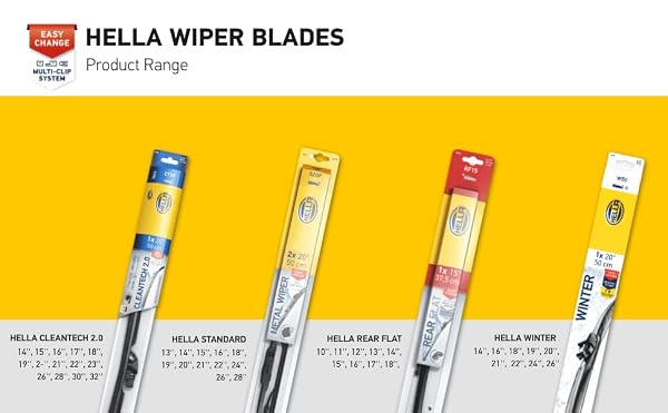 Hella OE Quality 32 Inch All Seasons Graphite-Coated Rubber Heavy Duty Wiper Blade (Single Blade) / 191398321 by HELLA - Image 4