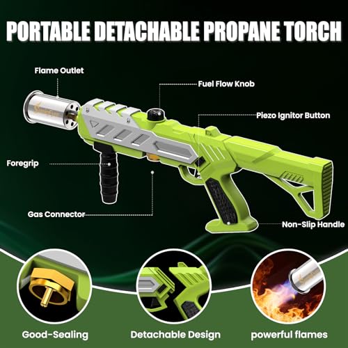 Image of Powerful Propane Torch Gun with Adjustable Flame