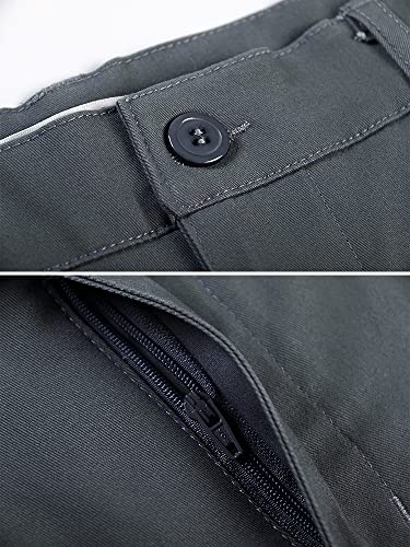 OCHENTA Mens Tapered Flat Front Casual Dress Pants, Chinos Pants Men3