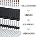 IWISS 1550PCS 2.54mm Pitch Dupont Connector Kit, Includes Pin Headers, Jumper Wire, Crimp Pins for RC Servo, Arduino, SMT, SATA, EPS, PCIe, Battery Balancer