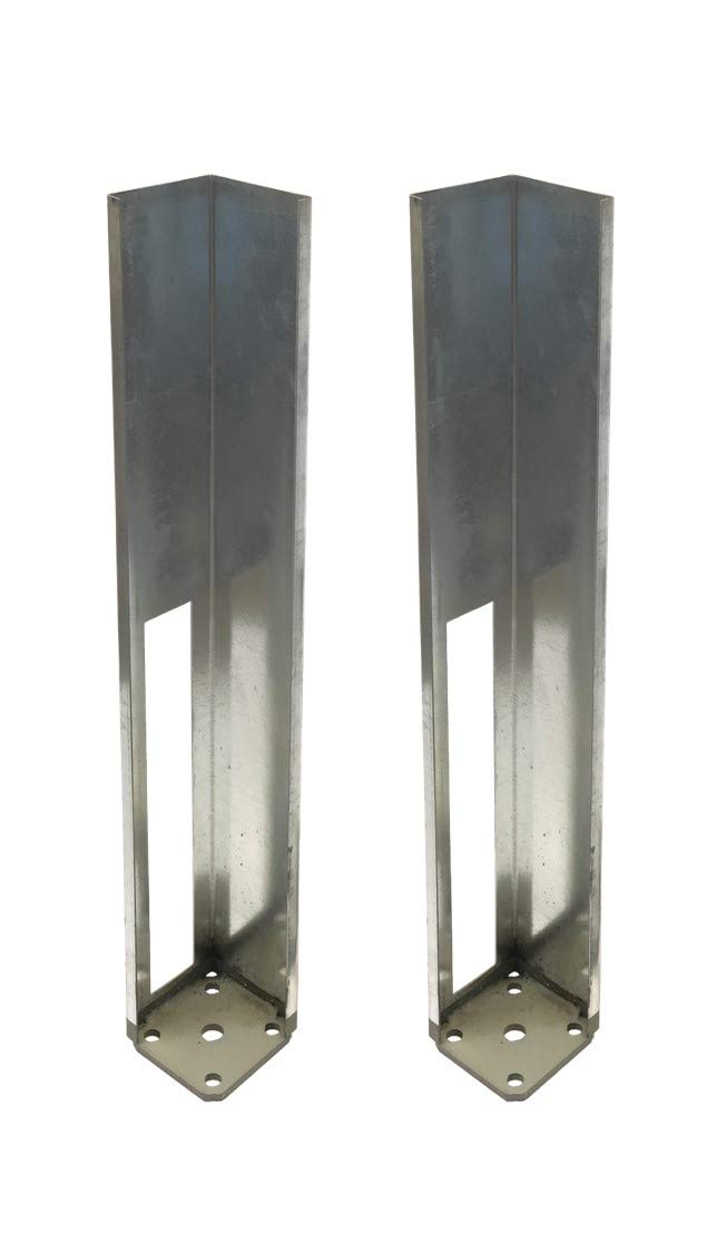 Vinyl Fence Concrete/Wood Post Mount Tower with Mounting Kit (4"x4"x24" (2 Pack))