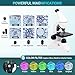 USCAMEL Microscope for Adults Kids, 100X-2000X Biological Compound Monocular Microscope Kits with LED Light, Microscope Slides, Phone Adapter, Beginners Microscope for Students School Home Education