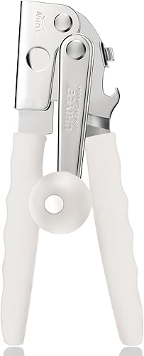 Miniatura 10 de Abridor de latas comercial, UHIYEE abridor de latas manual de mano resistente con mango extralargo cómodo, perilla de gran tamaño, abridor de latas