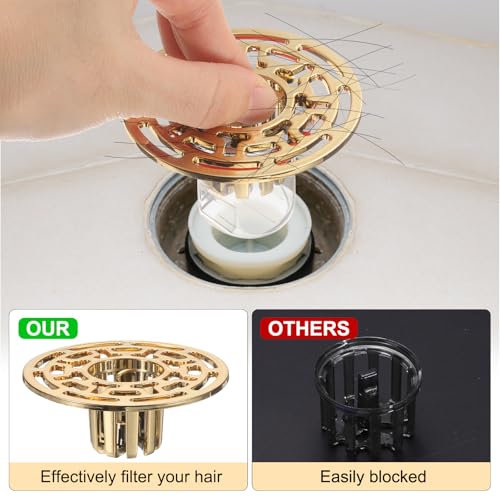 uxcell 2Pcs Odor Proof Floor Drain, ABS Shower Floor Drain Backflow Preventer Anti-Clogging Single Way Drain Valve Sewer Sealing Ring for Kitchen Bathroom Laundry (Black Clear) by uxcell - Used condition - Image 6