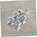 Outanaya 10Pcs Adjustable Metal Shelf Clips for Partition Boards U Shaped Brackets for Office Cabinets and Archive Shelves Tool Installation for Enhanced Stability and Secure