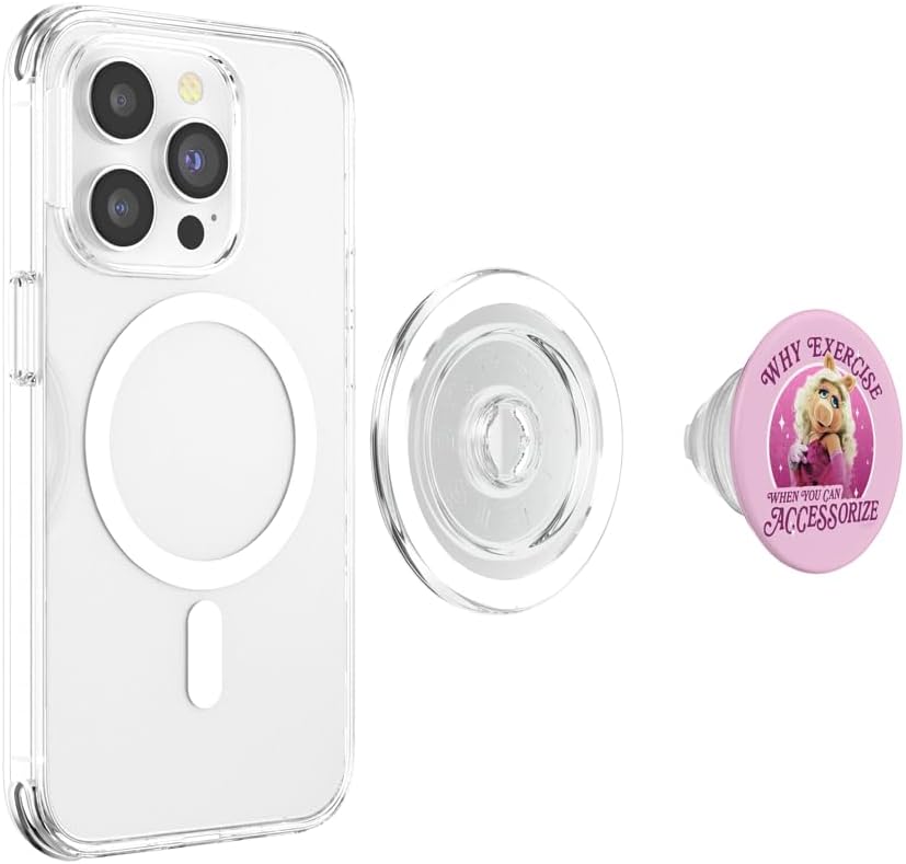 Disney Muppets Miss Piggy Accessorize Not Exercise PopSockets MagSafe PopGrip for iPhone