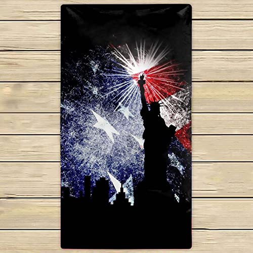 Beach Towel Beach Towel For Travel American Flag Print Oversized Windproof Beach Blanket Quick Dry Microfiber 4Th Of July Bath Towel Microfiber Beach Towels #TOP3