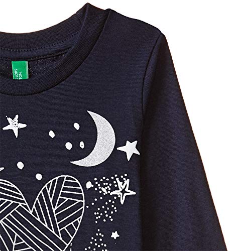 Image of United Colors of Benetton Girls' Regular Fit Starred T-Shirt