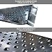 VOUNOT 2X Auffahrrampe 400kg Verzinkter Stahl, rutschfest Laderampe für Motorrad, Anhänger, Rasenmäher, Rasentraktor, Länge 135cm