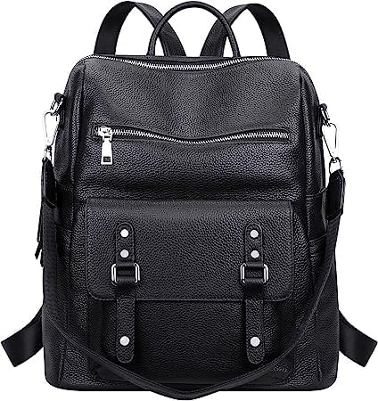 DAANKIE Stylish Leather Backpack Handbag Shoulder Bags for Women and Teens Girls | Elegant College Bag for Girls | Multipurpose Travel Bag | Diwali Gifts for Wife or Sisters (PU Leather) (Black) (B0CXDKD21T) Amazon Price History, Amazon Price Tracker