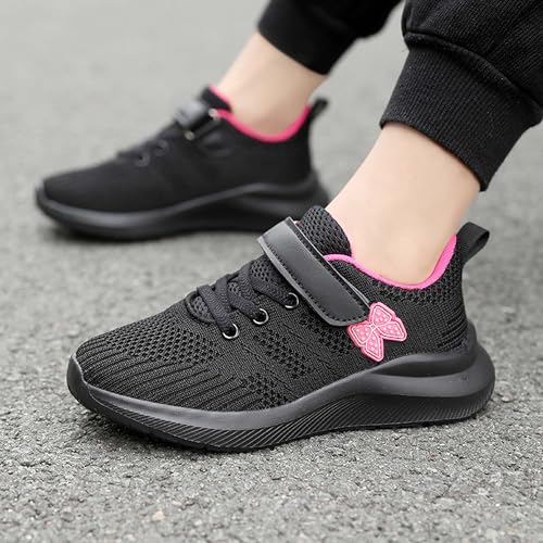 Kids Tennis Mesh Sneakers Fashion Lightweight Non-Slip Breathable Comfortable Girls Boys Casual Running Shoes 7