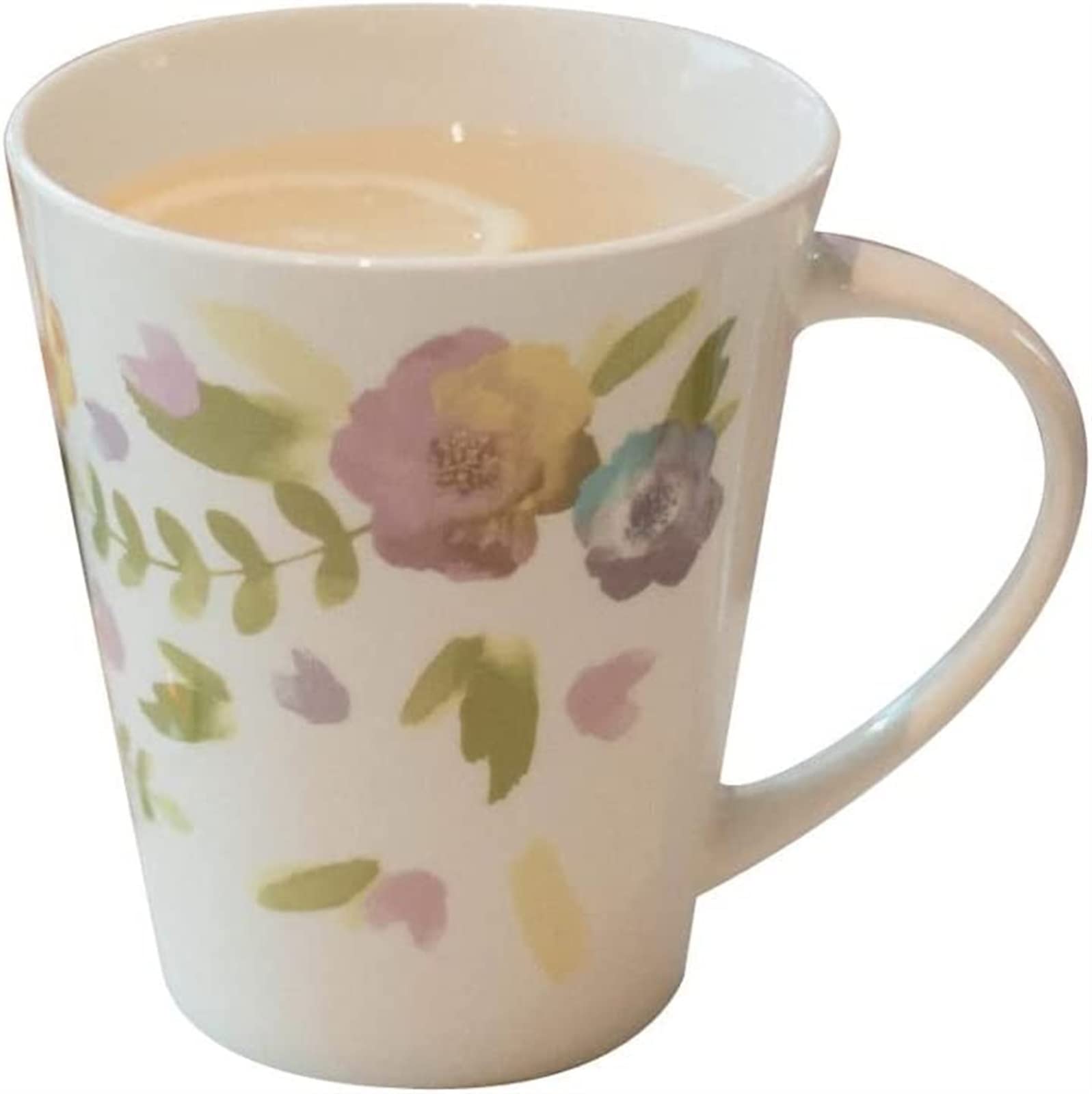 YNIYUJKL Coffee Mugs Flower Ceramic Mug Bone China Afternoon Tea Coffee Cup Household Milk Breakfast Cup Office Water Cup For Coffee Milk Coffee Cup