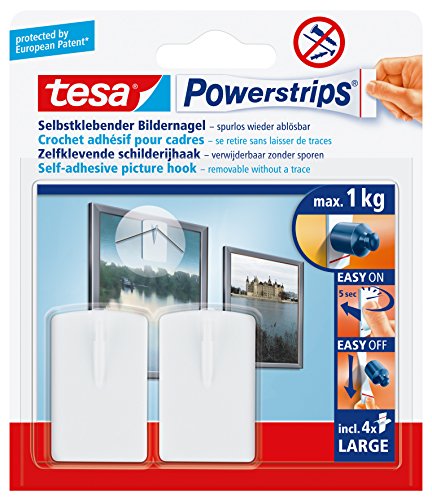 Preisvergleich Produktbild tesa Powerstrips® Spar-Set: 4x 58031-20-00 Bilder-Nagel