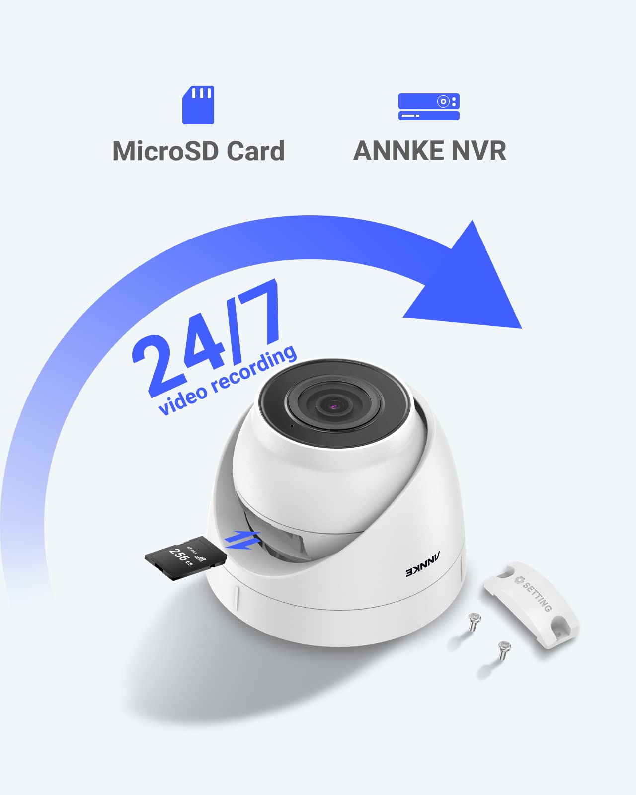 ANNKE 4K POE system monitoringu, 16CH 8 MP kamera monitoringowa zestaw 4 TB HDD z 16 x 1080p PoE IP 67 Dome kamera do domu, wewnątrz, na zewnątrz, aplikacja Push alarm, Plug & Play CCTV monitoring wideo
