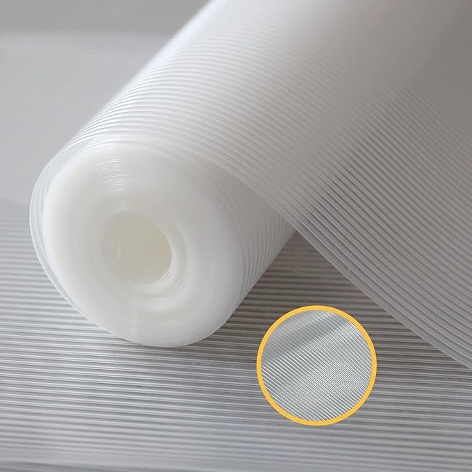 Image of ElastPro EVA Food Grade Washable Anti Slip Mat /Sheet for Fridge, Shelf Liner, Table, Kitchen Drawer mat (Line Clear, 10 Meter)