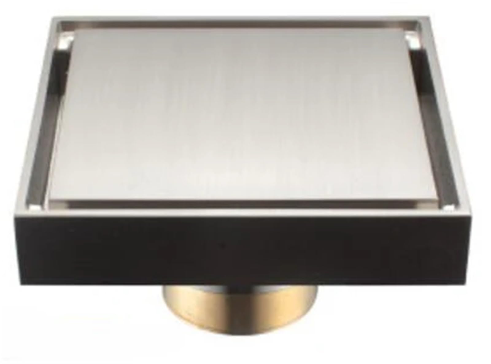 Floor Drain Brass Shower Drain Bathroom Floor Drain Tile Insert Square Anti-odor Floor Waste Grates(Color 2)