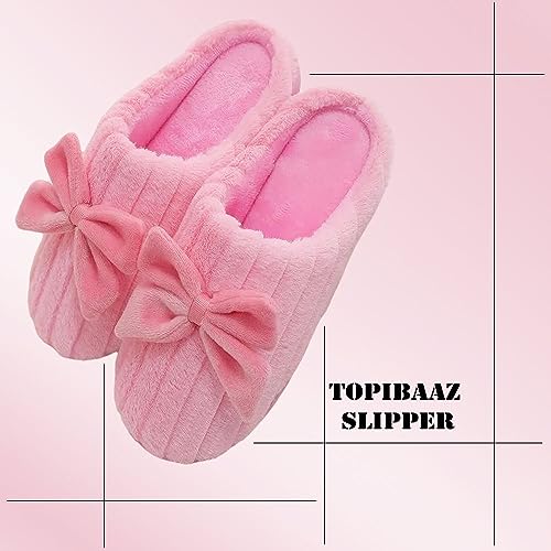 Image of Unisex Winter Flip Flop Slipper for Men and Women Soft Faux Fur Slip On Indoor Home Slides Slipper for Bedroom Sandals