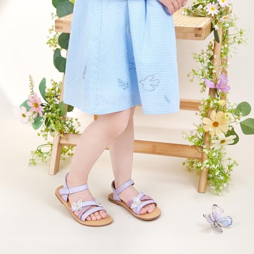 Image of GINFIVE Toddler Girls Sandals Girls Toddler Sandals Little Girls Kids Shoes