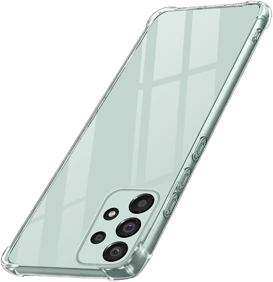 Shockproof Clear Back Cover Case for Samsung Galaxy A73 5G | 360 Degree Protection | Hard Transparent Back Cover Case for Samsung Galaxy A73 5G (PC & TPU, Transparent Bumper)
