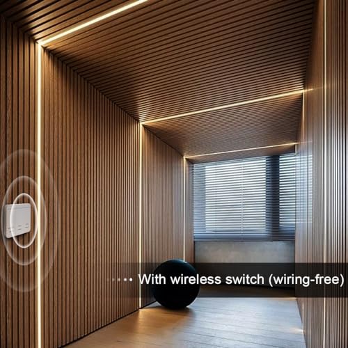 Image of CHNMALITAI10M /33FT Running Water Flowing LED Strip Lights,24V 120Leds /M Running Water Flowing LED Rope Light with Touch Panel Controller Switch for Bedroom Home Wall Decor