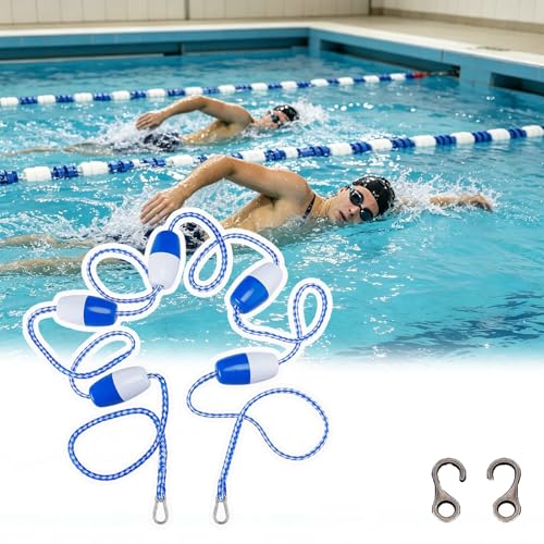 Corde de sécurité flottante pour piscine de 21,9 m avec flotteurs intégrés