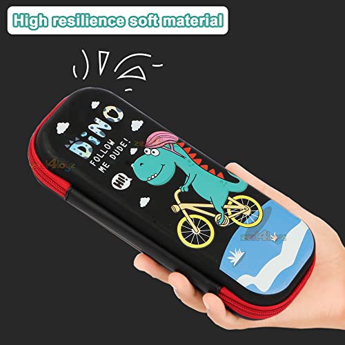Image of Zest 4 Toyz Pencil Pouch for Boys for School | 3D Cover EVA Dino Theme | Compass Box Organizer | Large Capacity Pencil Pouch Bag | Premium Stylish Pen Holder Pencil Box for Kids | Return Gifts