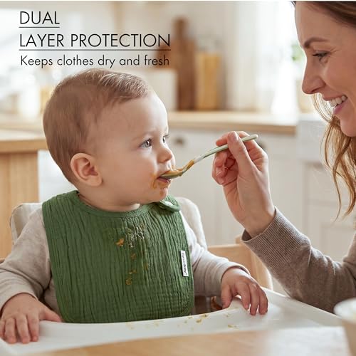 Image of Muslin Baby Bibs for Drooling and Teething,Bibs for Boys Girls