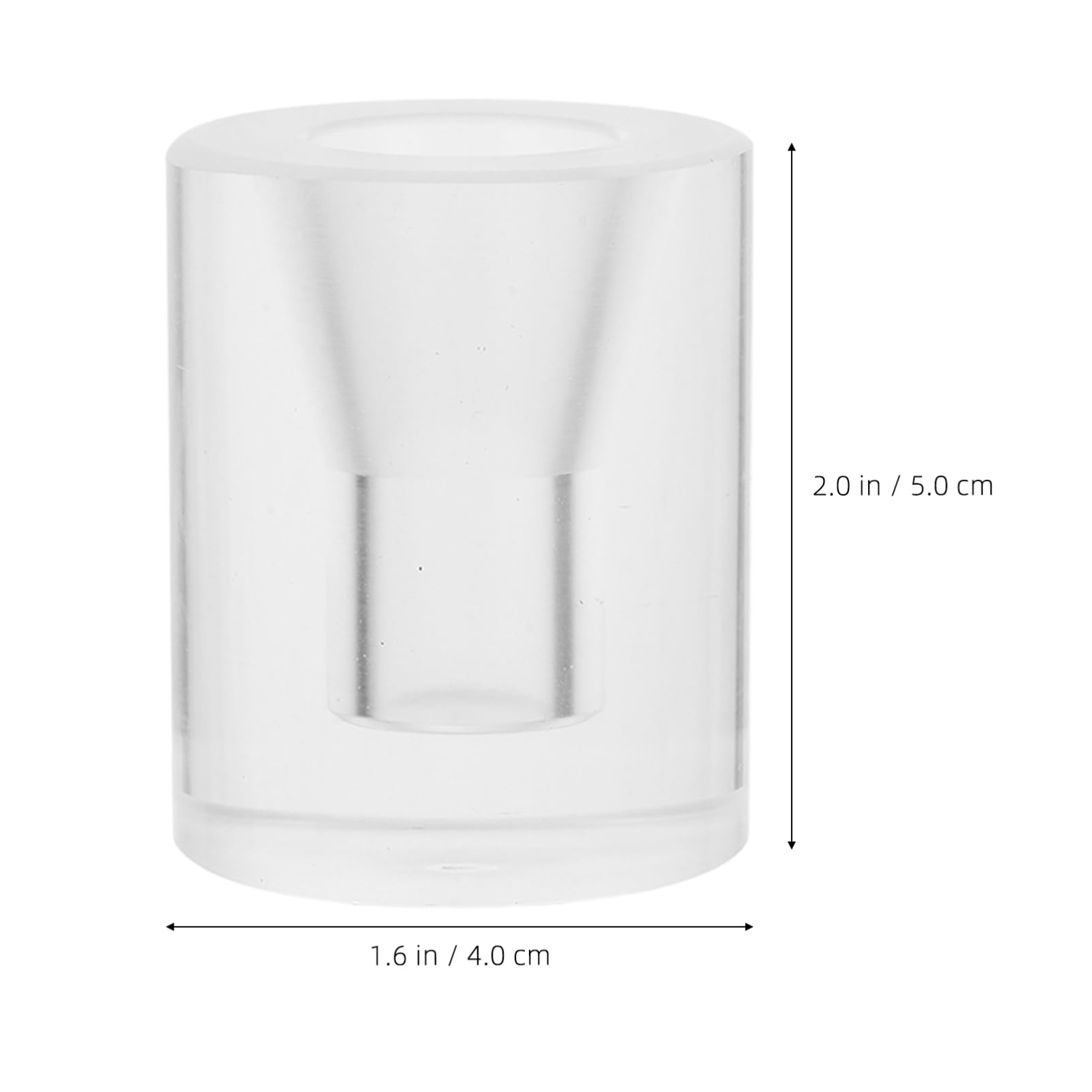 SOLUSTRE Clear Acrylic Ice Cream Cone Holder Single Cone Display Stand for Restaurants Shops and Parties Versatile Dessert Presentation