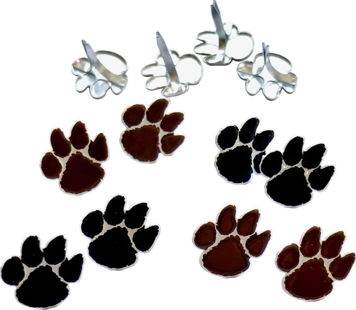 Eyelet Outlet Shape Brads 12/Pkg-Animal Print