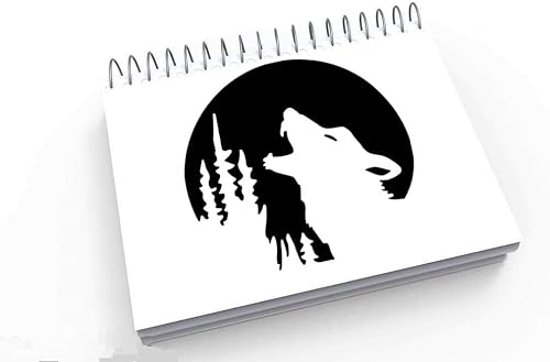 Miniatura 2 de Forest Wolf - Plantillas de capas huecas para pintar sobre madera, tela, paredes, decoración, aerógrafo y más | Plantilla de Mylar reutilizable de